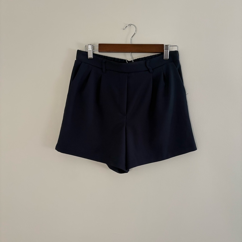 32 Degrees Women's Small Navy High Waist Shorts comfortable casual sporty gym